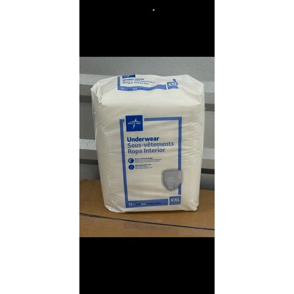 Medline Underwear XXL Disposable Incontinence Underwear 4 bags of 12 - Picture 1 of 3